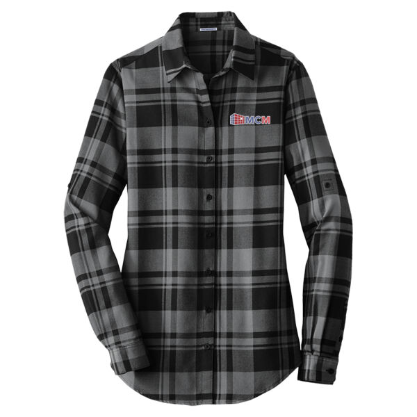 Port Authority® Women's Plaid Flannel Tunic Thumbnail
