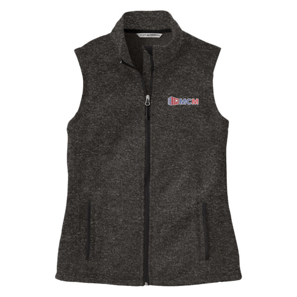 Port Authority® Women's Sweater Fleece Vest Thumbnail