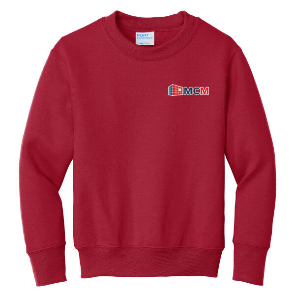 Port & Company® Youth Core Fleece Crewneck Sweatshirt Thumbnail